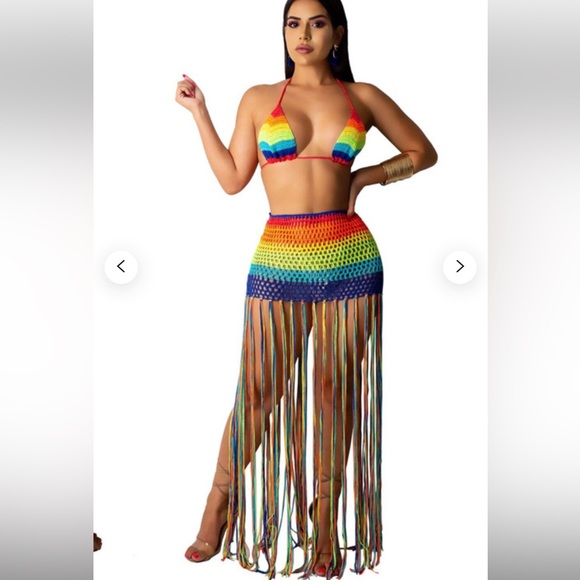 No 1 Los Angeles Other - 2 Piece Rainbow 🌈 beach set